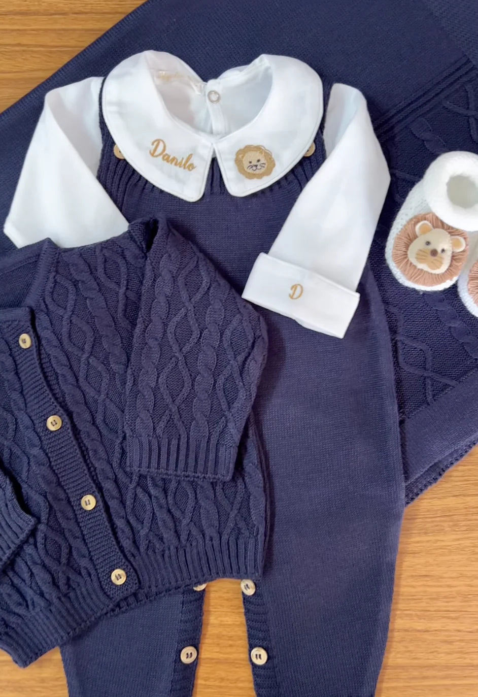 Combo Maternidade 2 Personalizável Completa Masculina  Personalize Com o Nome do seu Bebê