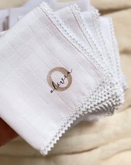 Kit de Fraldinha Personalizado com Nome do Bebê | 6 Peças Personalizadas