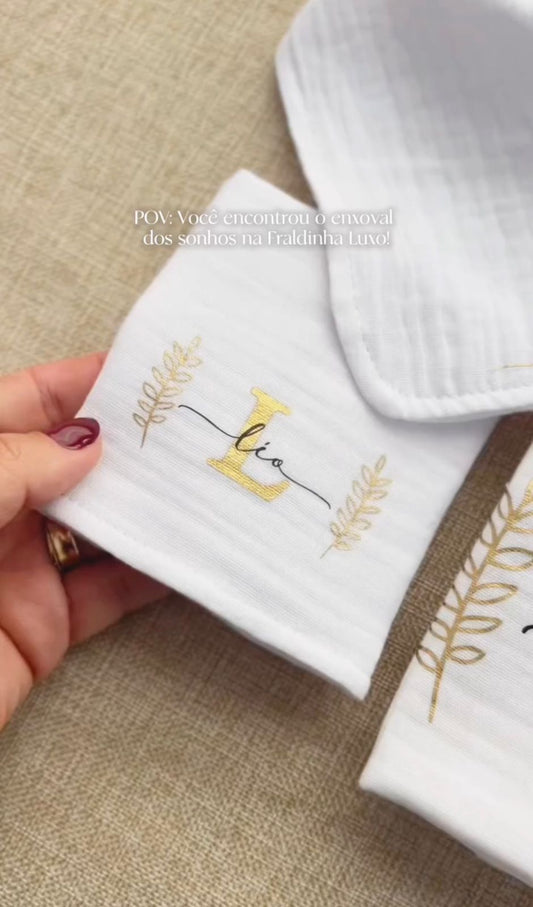 Kit de Fraldinha Personalizado Léo| 6 Peças Personalizadas