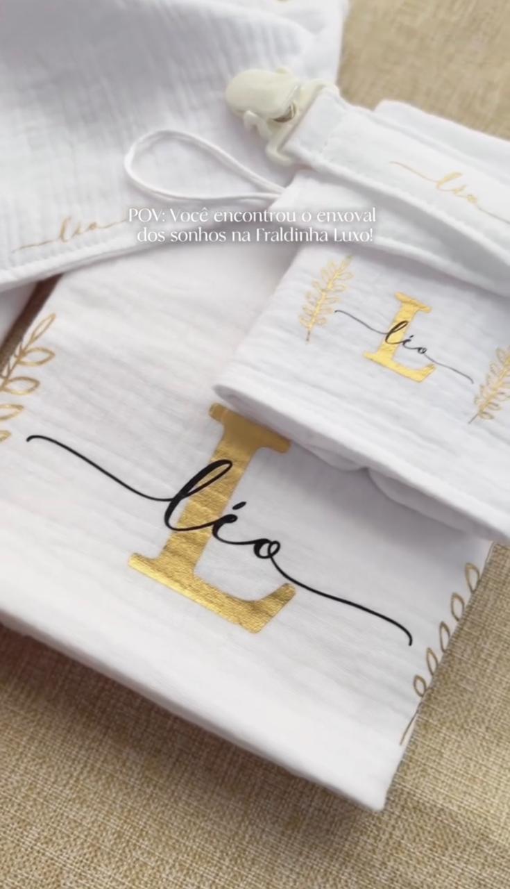 Kit de Fraldinha Personalizado Léo| 6 Peças Personalizadas