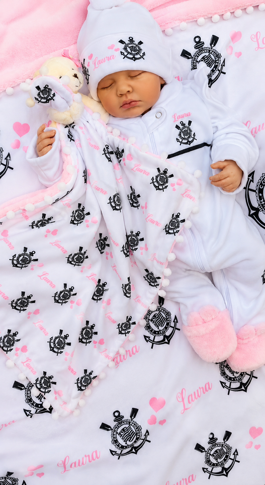 Kit Maternidade Personalizado Completo FEMININA Corinthians| Personalize Com o Nome da sua princesa